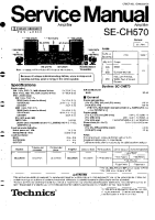 Technics - SECH-570 - Service manual 